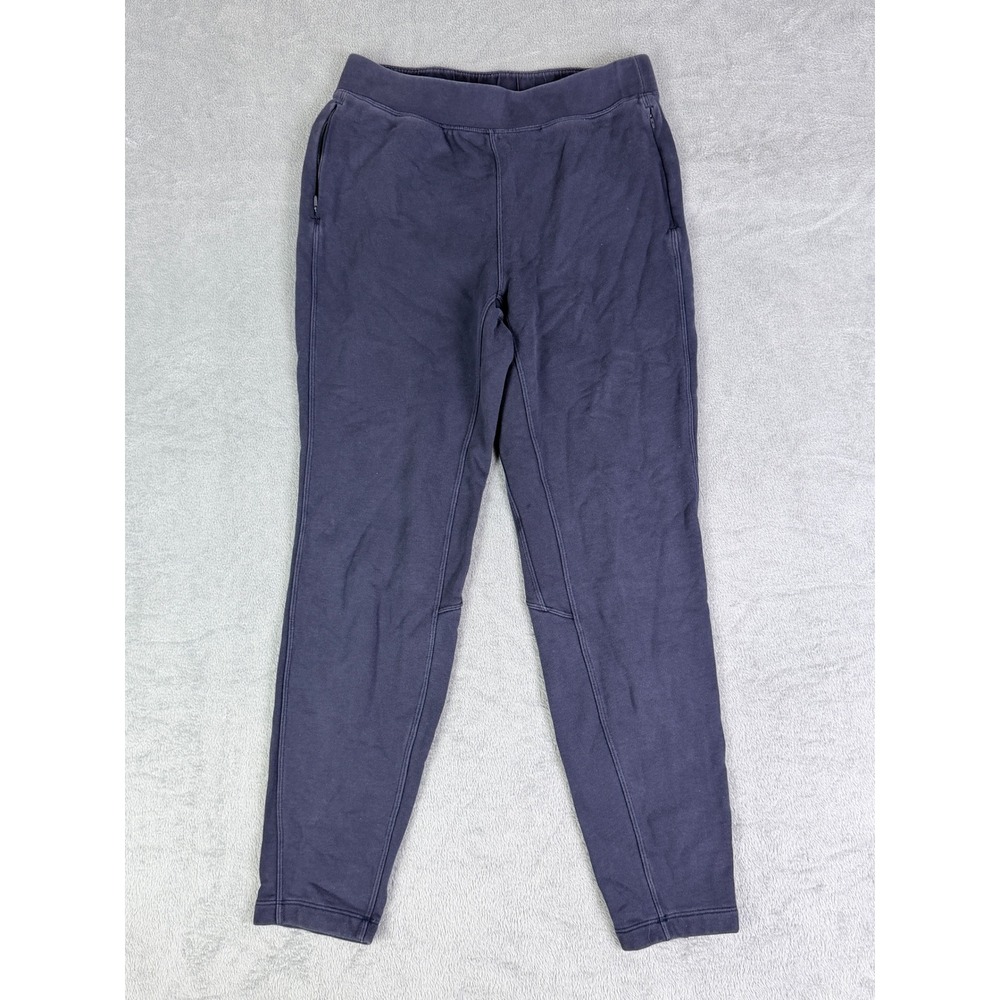 Lululemon Scuba Warm Down‎ 28" Jogger Navy Blue French Terry Sweatpants Womens 8
